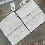 Monogram Foil Make Up Bag Heart Bride Maid of Honour Purse