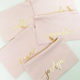 Monogram Foil Make Up Bag Heart Bride Maid of Honour Purse