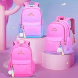 Girls Princess School Backpack Waterproof Orthopedic Kids Schoolbag