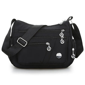 European Women Messenger Bag Lightweight Nylon Waterproof Shoulder Bag