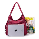 Women Nylon Backpack School Bags For Teenager Casual Female Shoulder Bags