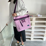Canvas Shoulder Bag Large Capacity Women Handbag