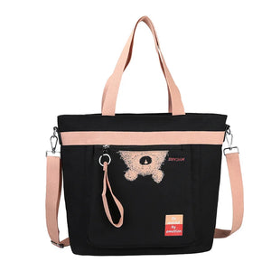 Canvas Shoulder Bag Large Capacity Women Handbag
