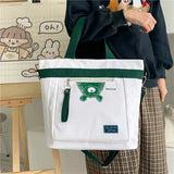 Canvas Shoulder Bag Large Capacity Women Handbag