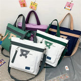 Canvas Shoulder Bag Large Capacity Women Handbag