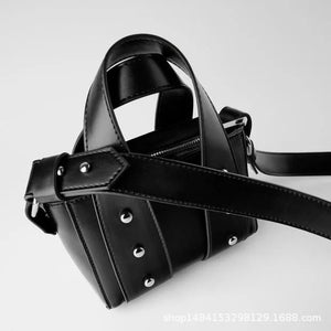 Rivet Rock Crossbody Bag Soft Leather Shoulder Bag