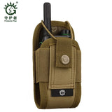 Tactical Walkie-Talkie Bag Molle Waist Belt Camouflage Phone Pouch
