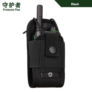 Tactical Walkie-Talkie Bag Molle Waist Belt Camouflage Phone Pouch