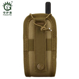 Tactical Walkie-Talkie Bag Molle Waist Belt Camouflage Phone Pouch