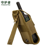 Tactical Walkie-Talkie Bag Molle Waist Belt Camouflage Phone Pouch