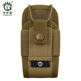 Tactical Walkie-Talkie Bag Molle Waist Belt Camouflage Phone Pouch