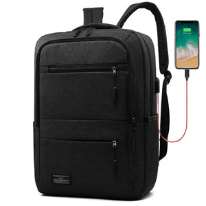 USB Charging Man Bag Casual Bookbag Large Capacity Men Bag Business
