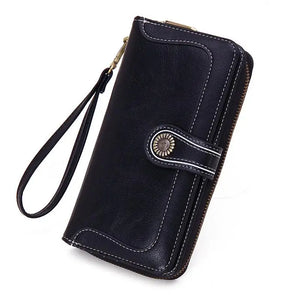 Retro Long Wallet Women's Multi-function Clutch Bag Carteira Portfel Damski