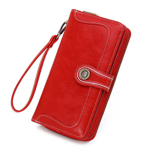 Retro Long Wallet Women's Multi-function Clutch Bag Carteira Portfel Damski