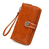 Retro Long Wallet Women's Multi-function Clutch Bag Carteira Portfel Damski