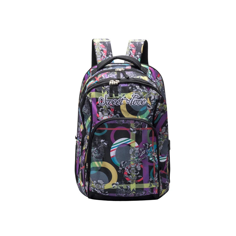 Large Capacity Nylon Backpacks Retro Casual School Travel Bags