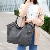Canvas Tide Thickened Large Capacity Shopping Bag Shoulder Bags Women Handba