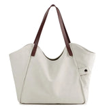 Women's Large Canvas Tote Bag - Stylish and Spacious Carryall