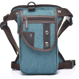 Waterproof Canvas Waist Bag Men Fanny Pack Leg Bag