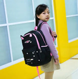 Teenage Girls School Backpack Waterproof Satchel Big Capacity Kids Book Bag