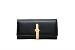 Women's PU Leather Handbag with Buckle Zipper