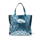 Large Hologram Beach Tote Shoulder Bag Silver