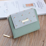 Small Zipper Buckle Wallet Women's Short Wallet
