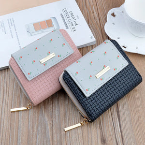 Small Zipper Buckle Wallet Women's Short Wallet