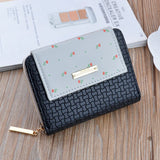 Small Zipper Buckle Wallet Women's Short Wallet