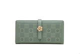 Women's Long Handbag Printing Buckle Folding Multi-function Bag