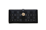 Women's Long Handbag Printing Buckle Folding Multi-function Bag