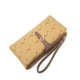 Women's Long Wallet with Zipper Wrist Strap
