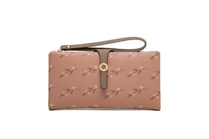 Women's Long Wallet with Zipper Wrist Strap