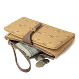 Women's Long Wallet with Zipper Wrist Strap