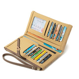Women's Long Wallet with Zipper Wrist Strap