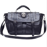 Skull Rivet Single Shoulder Tote Bag