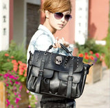 Skull Rivet Single Shoulder Tote Bag