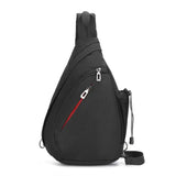 Zipper School Backpack Crossbody Sling Bag for Men