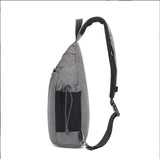 Zipper School Backpack Crossbody Sling Bag for Men