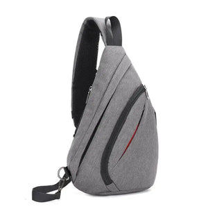 Zipper School Backpack Crossbody Sling Bag for Men
