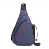 Zipper School Backpack Crossbody Sling Bag for Men