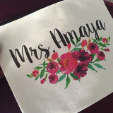 Floral Team Bride Makeup Bag - Wedding Decoration