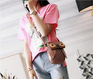 Retro Owl Shoulder Bag for Women