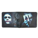 Joker Character Print Leather Wallet Set