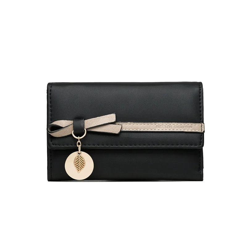 Women's Short Bow Pendant Wallet