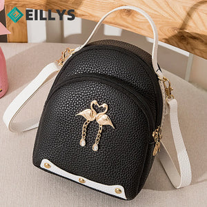 Women Style Backpack Leather Backpack Solid Mini Backpack school Bag Girl