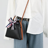 Bowknot Bucket Bag Crossbody Bag for Women