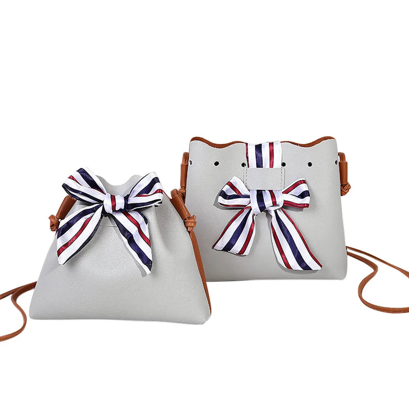 Bowknot Bucket Bag Crossbody Bag for Women