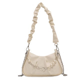 Fashionable Pleated Underarm Bag High-End Messenger Bag