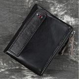 Retro Leather Men's Wallet Short Clutch Money Bag
